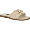 Nine West Griyen Studded Slide Sandal In White