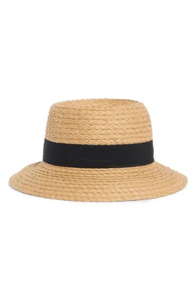 Nine West Grosgrain Bow Cloche In Brown