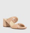 Nine West Women's Gunie Block Heel Sandal In Beige