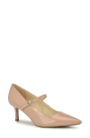 Nine West Hadey Pointed Toe Mary Jane Pump In Light Natural