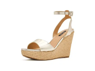 Nine West Hanlow Women's Dress Sandals Gold: 5 M In Orange