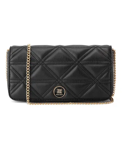 Nine West Harland Phone Chain Crossbody Bag In Black