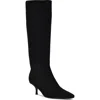 Nine West Women's Havier Wide Calf Kitten Heel Dress Boots In Black
