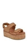 Nine West Heavin Platform Wedge Sandal In Neutral