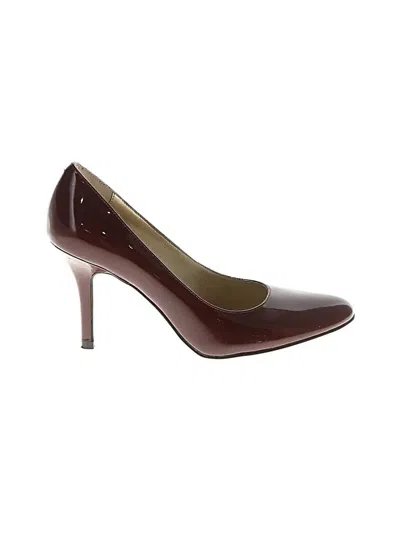 Pre-owned Nine West Heels In Burgundy