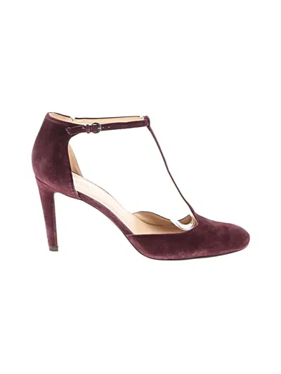 Pre-owned Nine West Heels In Burgundy