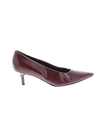 Pre-owned Nine West Heels In Burgundy