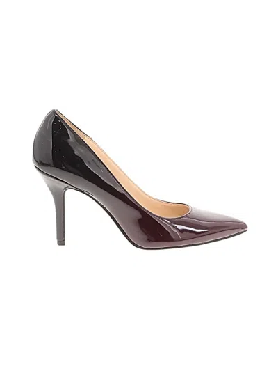Pre-owned Nine West Heels In Burgundy
