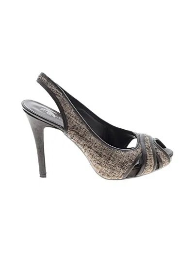 Pre-owned Nine West Heels In Gray