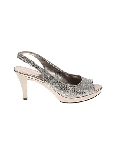 Pre-owned Nine West Heels In Silver