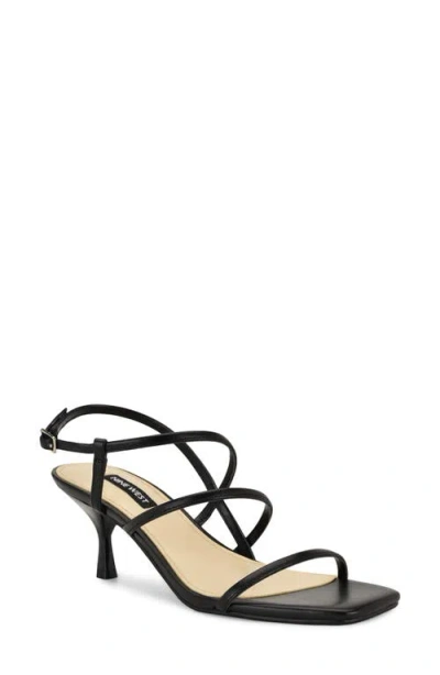Nine West Hindy Slingback Kitten Heel Sandal In Black