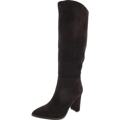 Nine West Hiya Womens Wide Calf Knee-high Boots In Brown