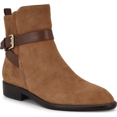 Nine West Hoken Bootie In Brown
