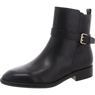 Nine West Hoken Womens Zipper Suede Booties In Black