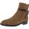 Nine West Hoken Womens Zipper Suede Booties In Multi