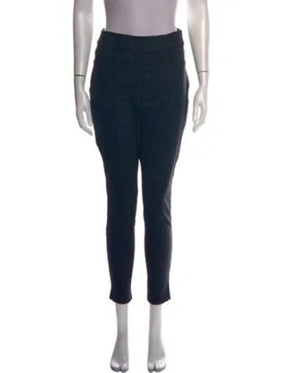 Pre-owned Nine West Houndstooth Print Straight Leg Pants In Multicolor