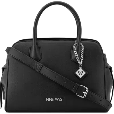Nine West Isidore Large Satchel Bag In Black