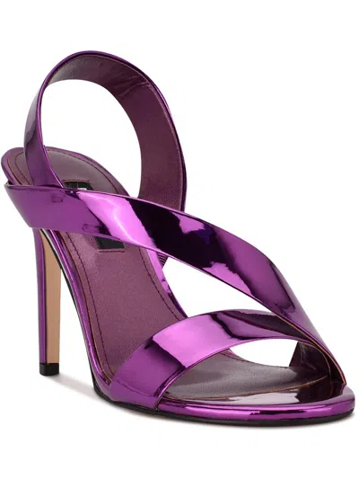 Nine West Itzel Womens Patent Dressy Heels In Purple