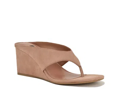 Nine West Jadde Wedge Sandal In Brown