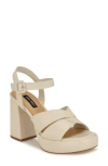 Nine West Jalissa Ankle Strap Platform Sandal In Ivory