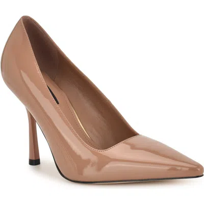 Nine West Jamiey Pointed Toe Pump In Brown