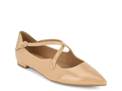 Nine West Jarry Mary Jane Flat In Neutral
