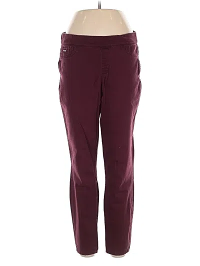 Pre-owned Nine West Jeggings In Burgundy