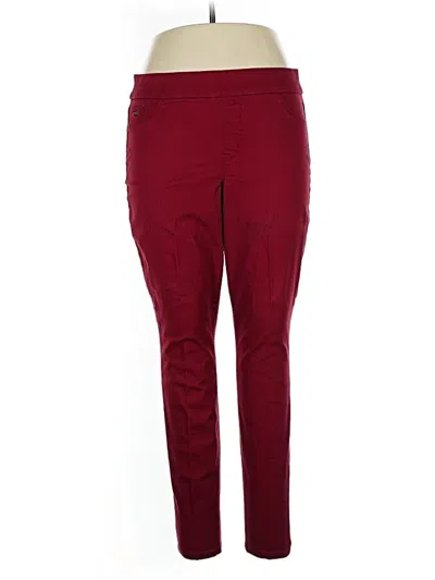 Pre-owned Nine West Jeggings In Burgundy
