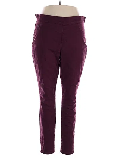 Pre-owned Nine West Jeggings In Burgundy