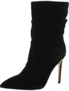 Nine West Mycki Womens Slouchy Pointed Toe Mid-calf Boots In Black