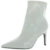 Nine West Jory3 Womens Pointed Toe Solid Booties In Multi