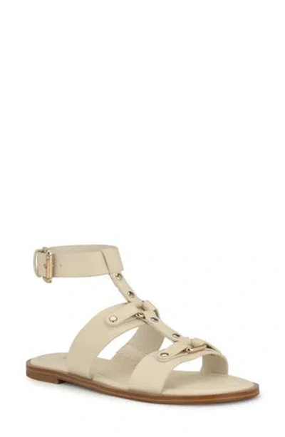 Nine West Jouise Studded Gladiator Sandal In Ivory