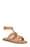 Nine West Jouise Studded Gladiator Sandal In Light Natural