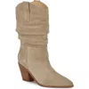 Nine West Kadon Pointed Toe Slouch Bootie In Taupe