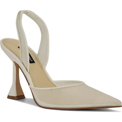 Nine West Kansy Slingback Pump In White