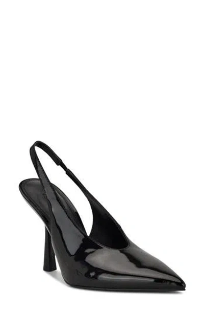 Nine West Kates Slingback Pointed Toe Pump In Black