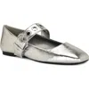 Nine West Kebba Mary Jane Flat In Silver