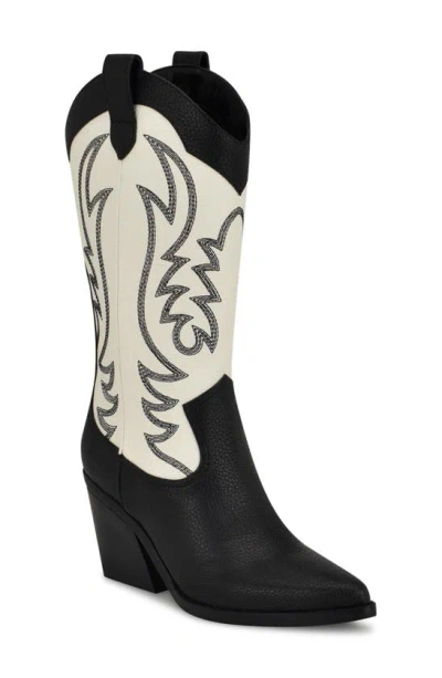 Nine West Keeks Western Boot In White