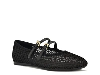 Nine West Keira Mary Jane Flat In Black