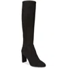 Nine West Kellan Womens Solid Covered Knee-high Boots In Black