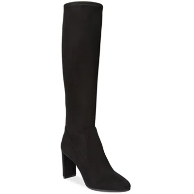 Nine West Kellan Womens Solid Covered Knee-high Boots In Black