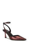 Nine West Kellie Ankle Strap Pointed Toe Pump In Multi