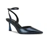 Nine West Kellie Ankle Strap Pointed Toe Pump In Blue
