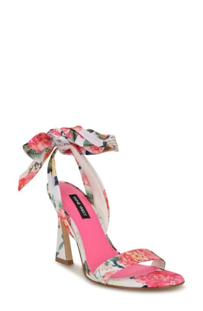 Nine West Kelsie Ankle Tie Sandal In Light Pink