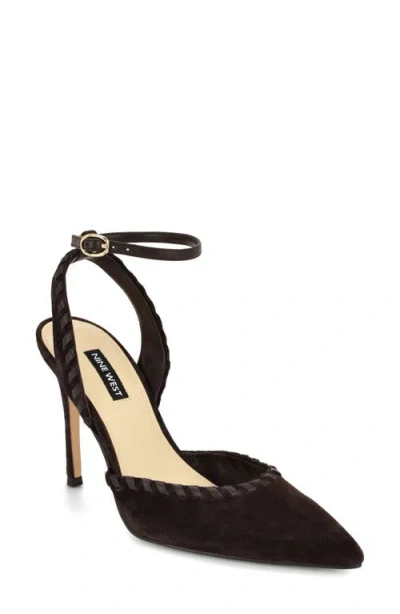 Nine West Kenedy Ankle Strap Pump In Brown