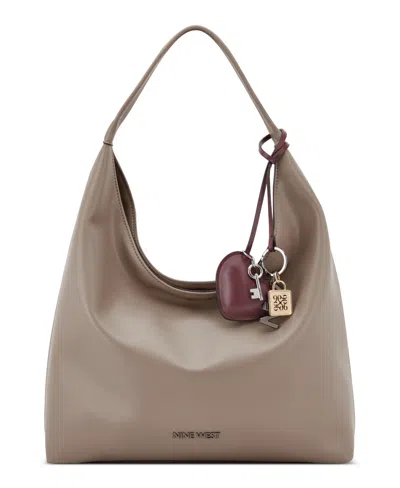 Nine West Keylee Large Hobo Bag In Brown