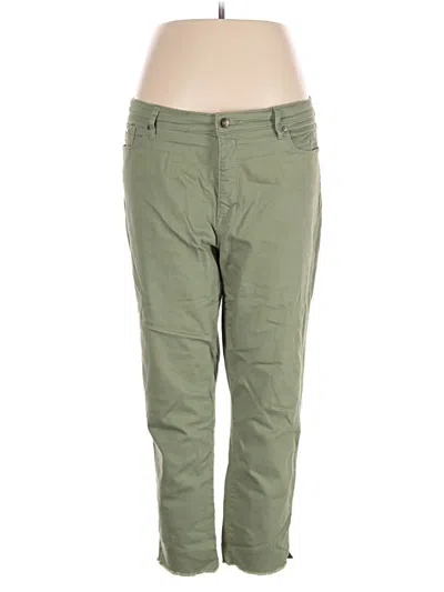 Pre-owned Nine West Khaki Pant In Green