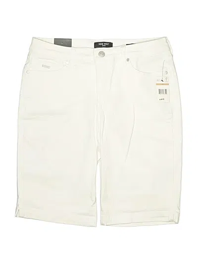 Pre-owned Nine West Khaki Shorts In White