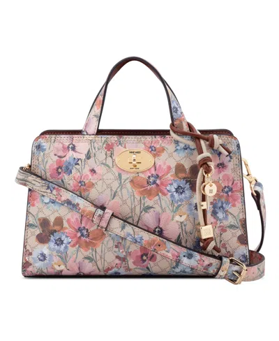 Nine West Khora East West Small Satchel Crossbody Bag In Multi