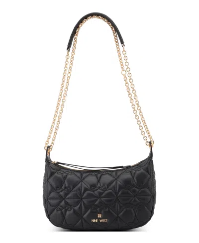 Nine West Kiersten Convertible Chain Small Crossbody Bag In Black